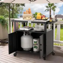 Outdoor Grill Cart with Stainless… — Photo 2