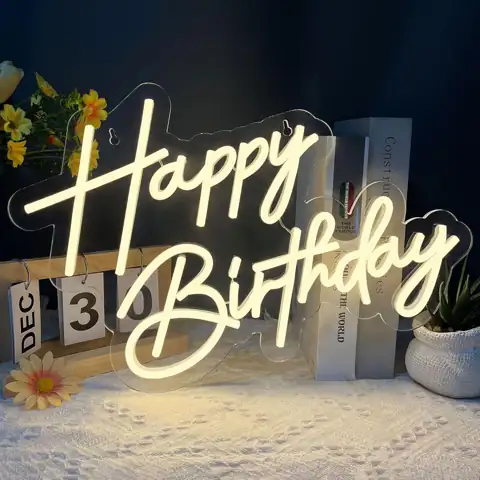 Happy Birthday Neon Sign 17… — Photo 1