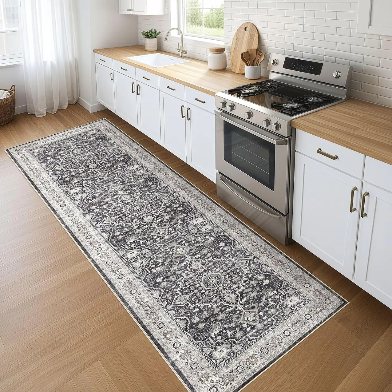 LOONGRUG Runner Rug 3x10 Washable… — Photo 1