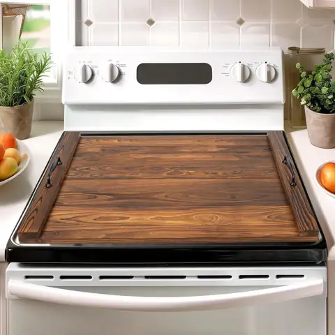 Noodle Board Stovetop Cover with… — Photo 1