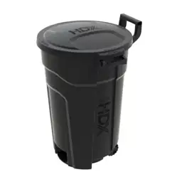 32 Gal. Black Vented Trash… — Photo 1