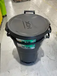 32 Gal. Black Vented Trash… — Photo 3
