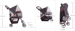 Full-Window Pet Stroller with 4… — Photo 2