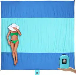 WEKAPO Beach Blanket Sandproof Waterproof,… — Photo 1