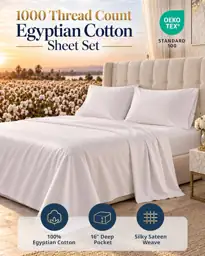 LANE LINEN 100% Egyptian Cotton… — Photo 2