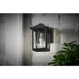 1-Light 7 in. Black Hardwired… — Photo 2