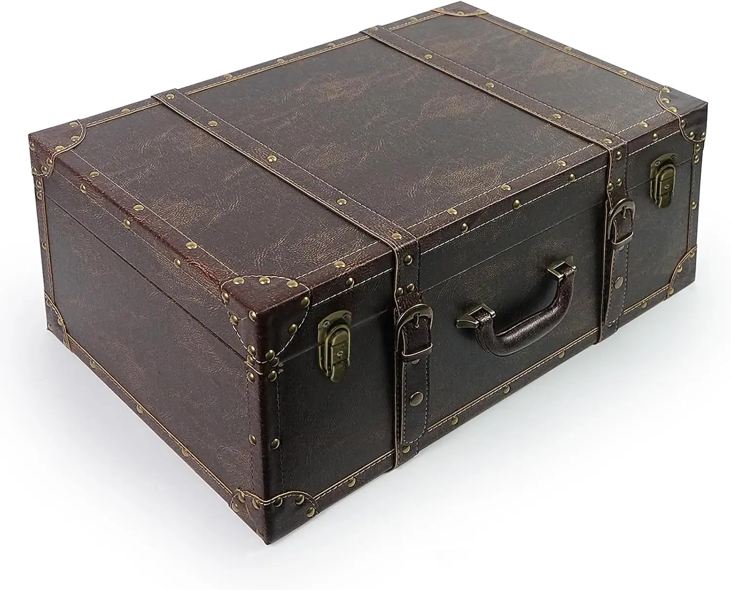 DreamsEden Large Wooden Storage Suitcase,… — Photo 1