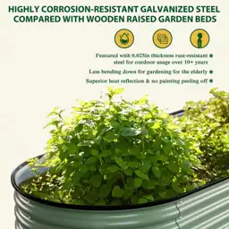 VEIKOUS Olive Green Galvanized Steel… — Photo 2