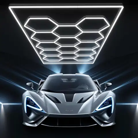 JTT Hexagon Garage Lights,14 Grids… — Photo 1