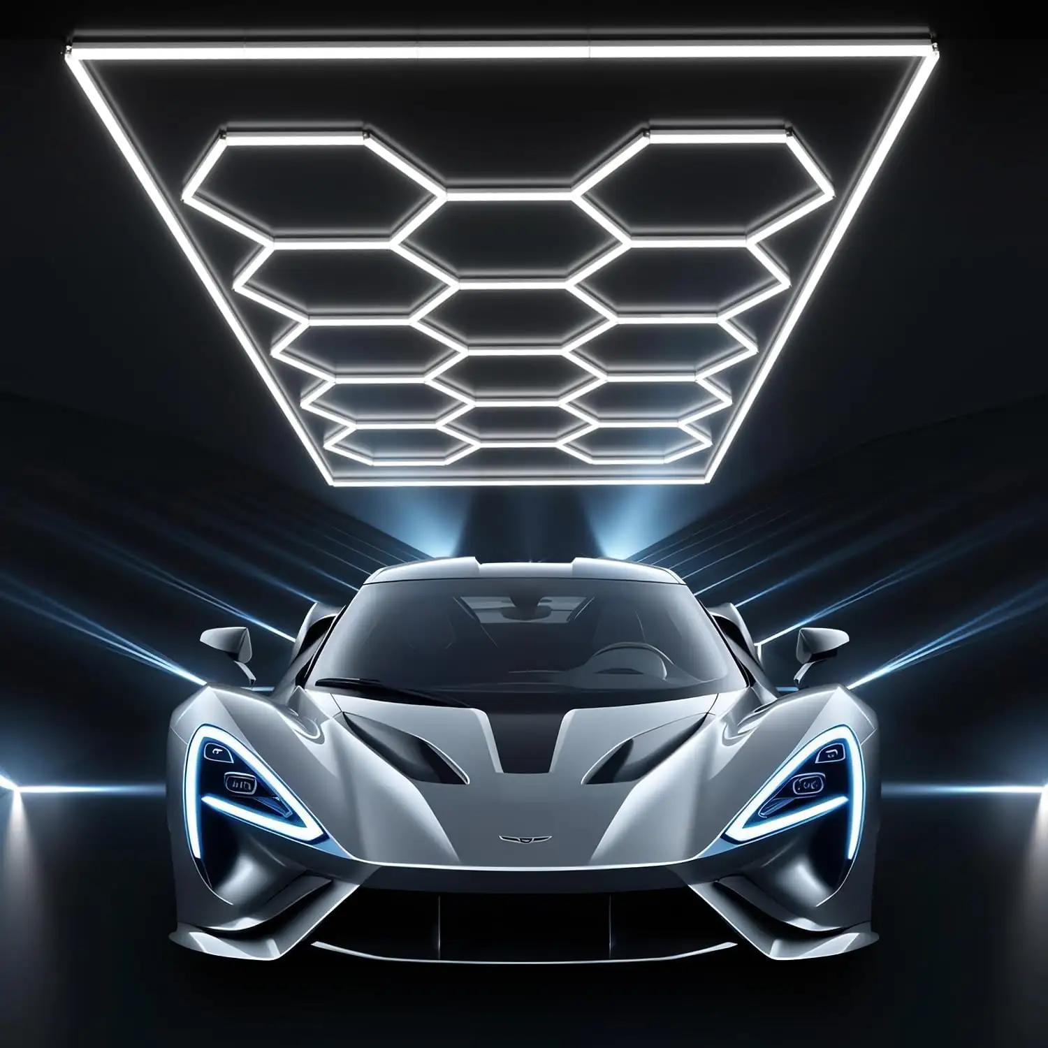 JTT Hexagon Garage Lights,14 Grids… — Photo 1