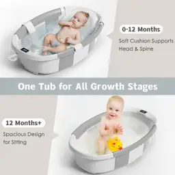 Himold Collapsible Baby Bathtub 0-36… — Photo 2
