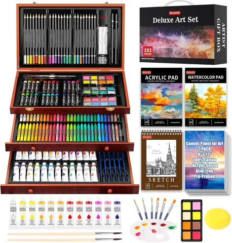 Soucolor Art Supplies,192 Pack Deluxe… — Photo 1