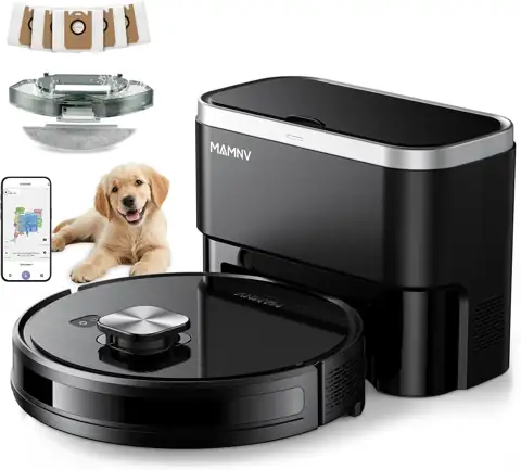 Robot Vacuum,11500Pa Suction,LiDAR Navigation,Self-Emptying,Pet Hair — Photo 1