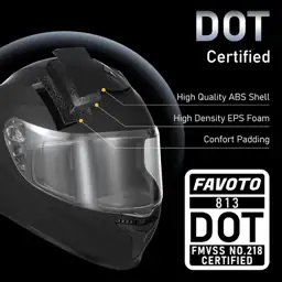 Favoto Full Face Motorcycle Helmet… — Photo 2