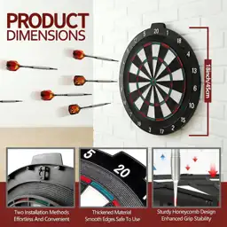 18-Inch Soft Tip Dart Board,… — Photo 2