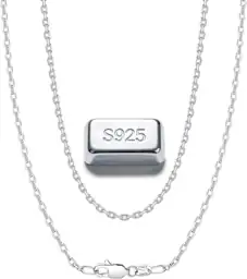 S925 Sterling Silver Chain Necklaces… — Photo 1