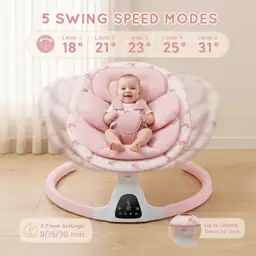 Electric Baby Swing for Infants,… — Photo 2