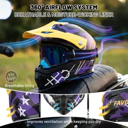 Favoto Youth Dirt Bike Helmet… — Photo 2