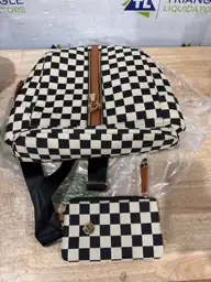 Checkered Backpack Purse for Women… — Photo 3