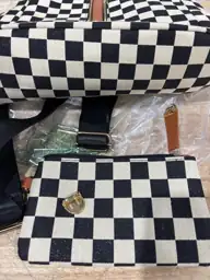 Checkered Backpack Purse for Women… — Photo 4