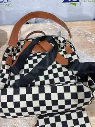 Checkered Backpack Purse for Women… — Photo 5