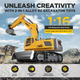 KIDMARKT 21" RC Excavator Toy,… — Photo 2