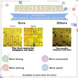 Shimmer Wall Backdrop - 48pcs… — Photo 2