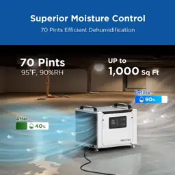 70 Pints Commercial Dehumidifier with… — Photo 2