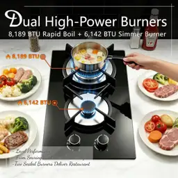 Gas Stove 2 Sealed Burners,… — Photo 2