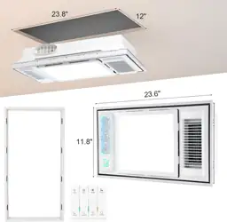 Bathroom Fan with Light and… — Photo 2