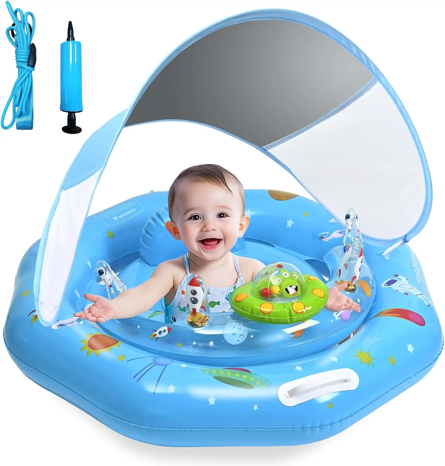 Baby Pool Float with Canopy,… — Photo 1