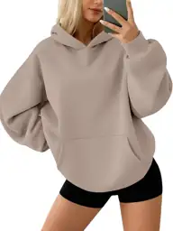 AUTOMET Womens Oversized Fleece Hoodies… — Photo 1