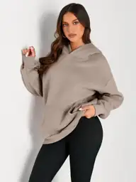 AUTOMET Womens Oversized Fleece Hoodies… — Photo 2