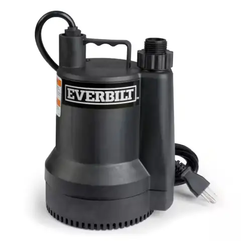 Everbilt 1/6 HP Plastic Submersible… — Photo 1