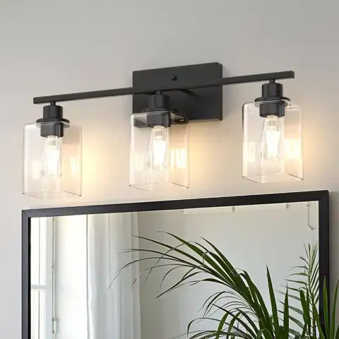 24 in. 3-Light Matte Black… — Photo 1