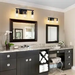 Bathroom Vanity Light 3-Light Black… — Photo 2