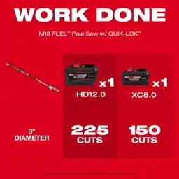 M18 FUEL 18V 10 in. Brushless Cordless Pole Saw with QUIK-LOK ...