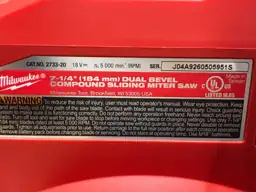 Milwaukee 18V M18 Fual 7-1/4… — Photo 6