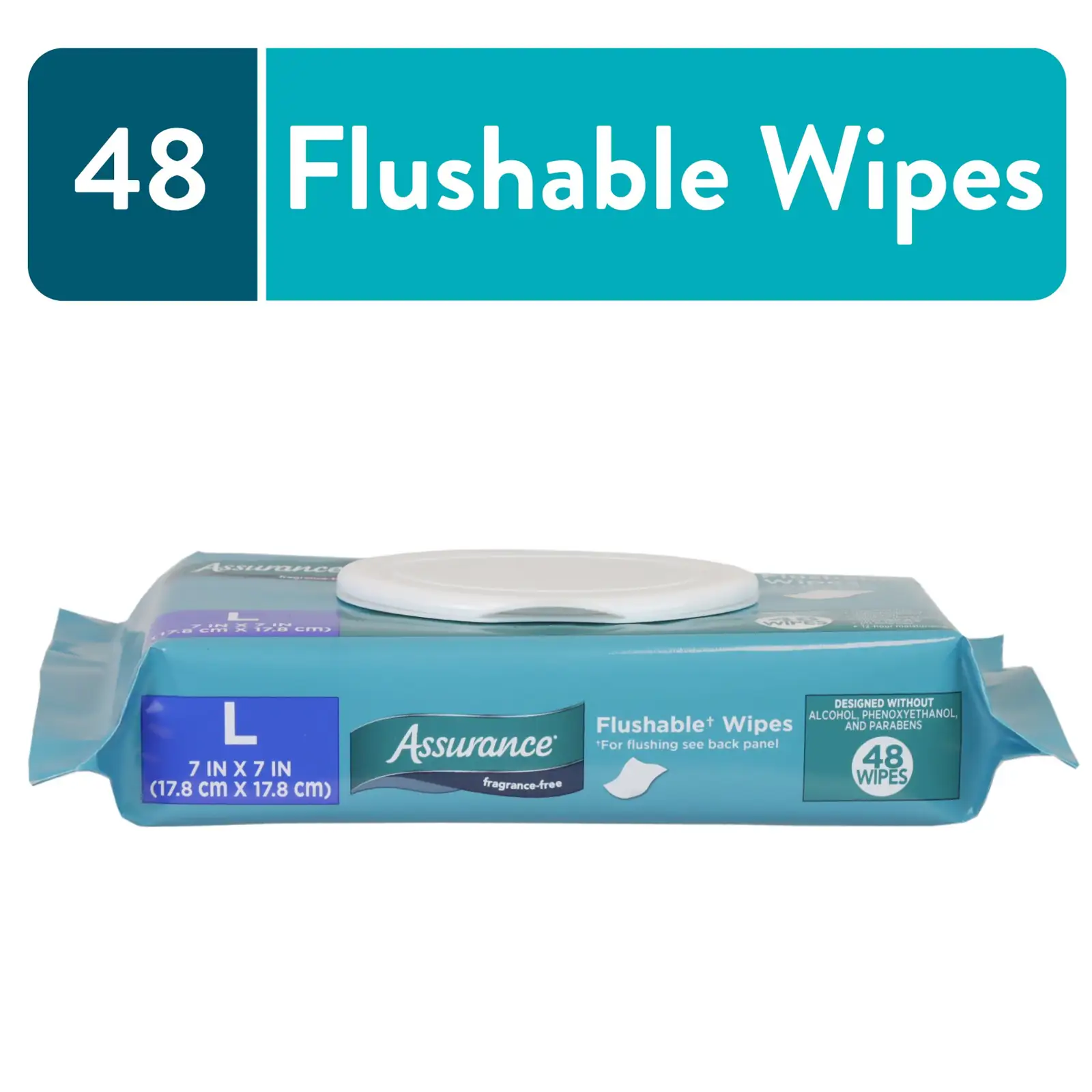 Assurance Large Flushable Wet Wipes,… — Photo 1