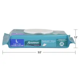 Assurance Large Flushable Wet Wipes,… — Photo 2