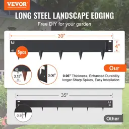 Steel Landscape Edging 5-pack, 39… — Photo 2