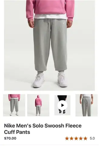 Nike men cuffed sweat pants — Photo 1