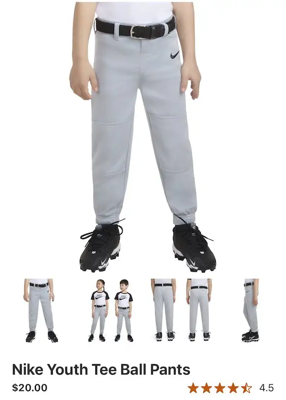 Nike tee ball pants — Photo 1