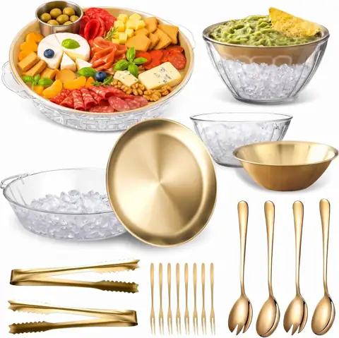 4-Piece Chilled Serving Tray &… — Photo 1