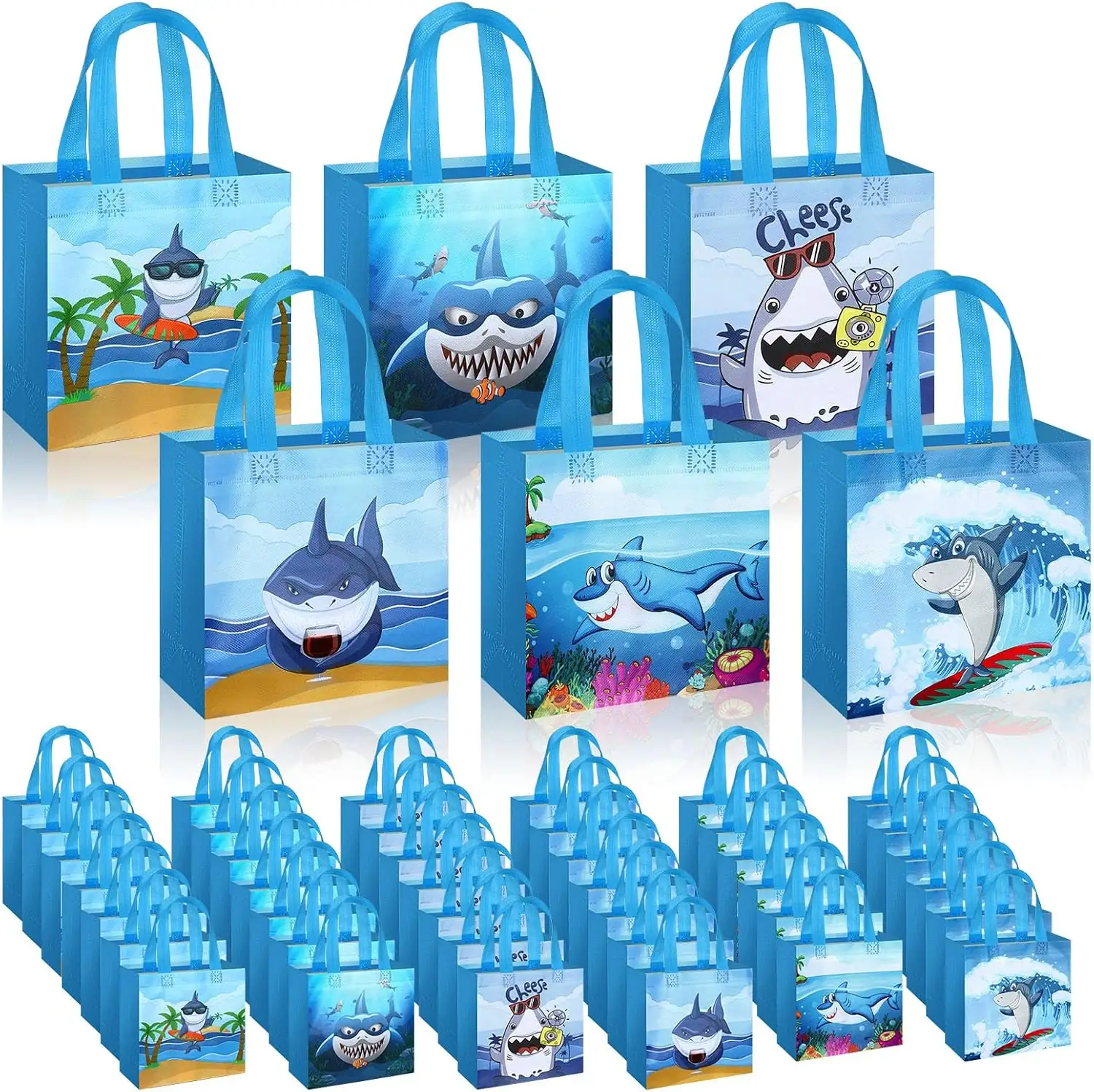 Sweetude 40 Pcs Shark Party… — Photo 1
