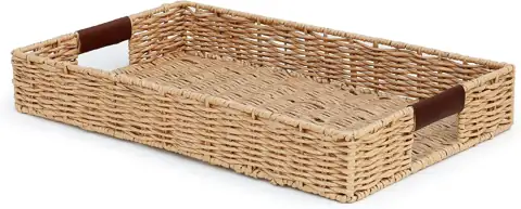 Summit Living Handwoven Rectangle Rattan… — Photo 1