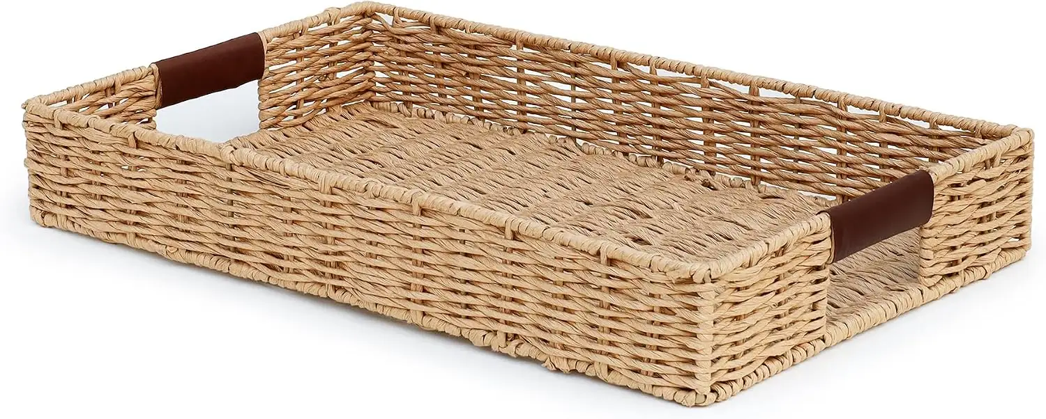 Summit Living Handwoven Rectangle Rattan… — Photo 1