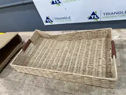Summit Living Handwoven Rectangle Rattan… — Photo 4