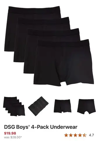 DSG Boys Medium 4 Pack… — Photo 1