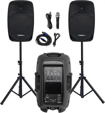 10-Inch Active/Passive PA, 1200W, Bluetooth,… — Photo 1